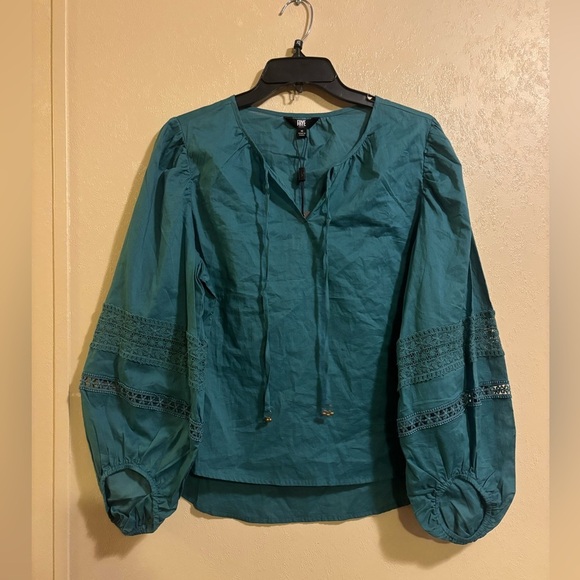 Frye Tops - NWT Frye Lace Accent Blouse sz M